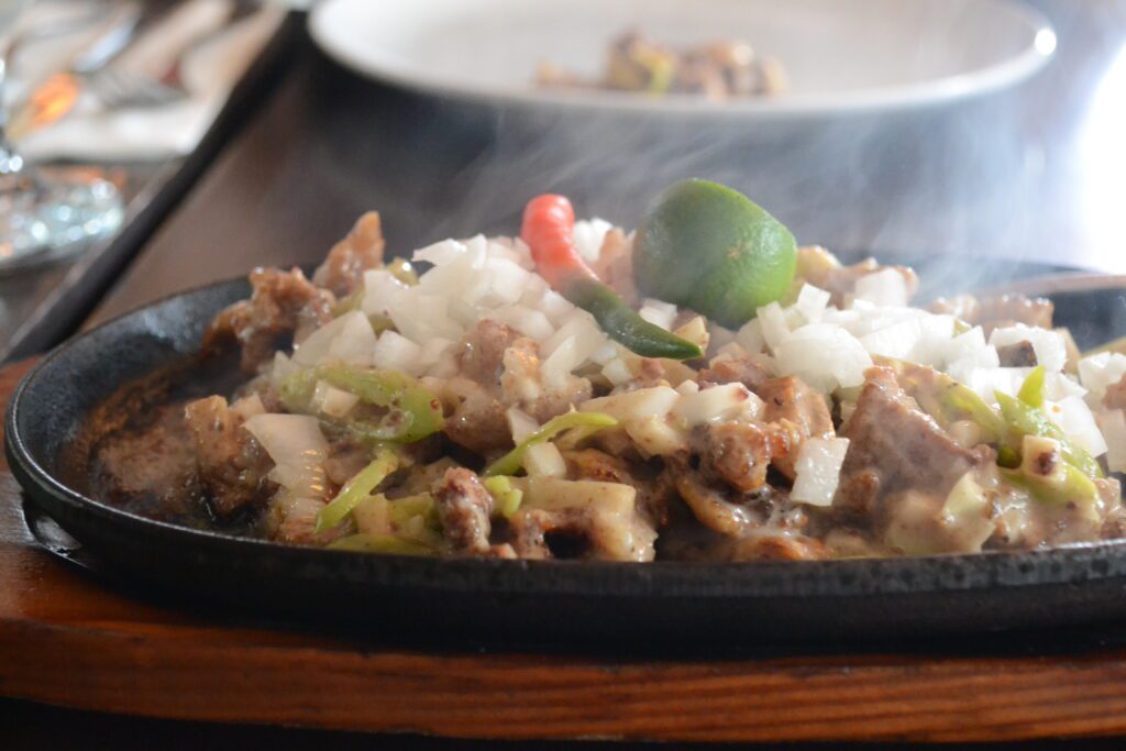 Sizzling Crispy Pork Sisig at Asya Restaurant